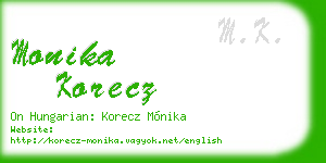 monika korecz business card